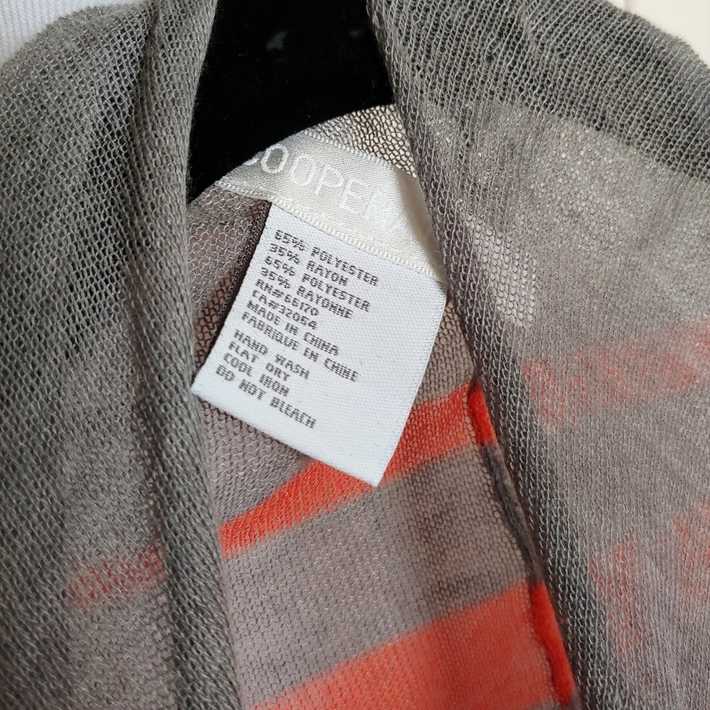 NWOT Lightweight, Striped Ruana - Picture 6 of 6